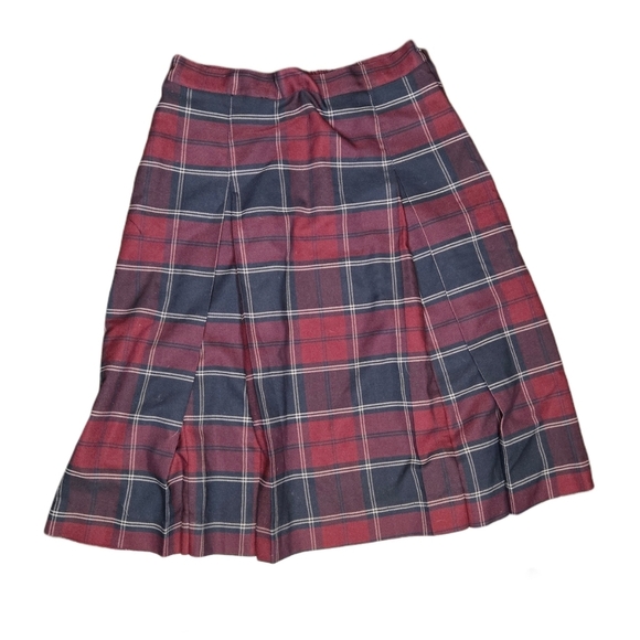 Plaid Kilt School Girl Made in Canada Pleated Academia Preppy Size M Skirt - Picture 1 of 3